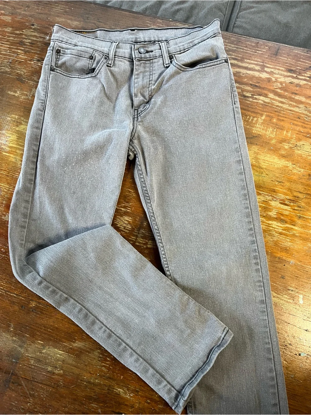 Gray Levi’s 511 Slim Stretch Jeans 31/30